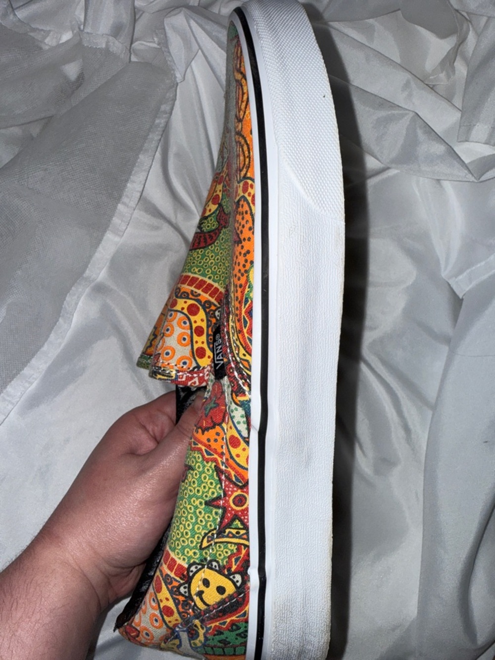 RARE Vans Van Doren Multi Color Aborigi Classic Slip On Shoes Sneakers - Picture 3 of 3